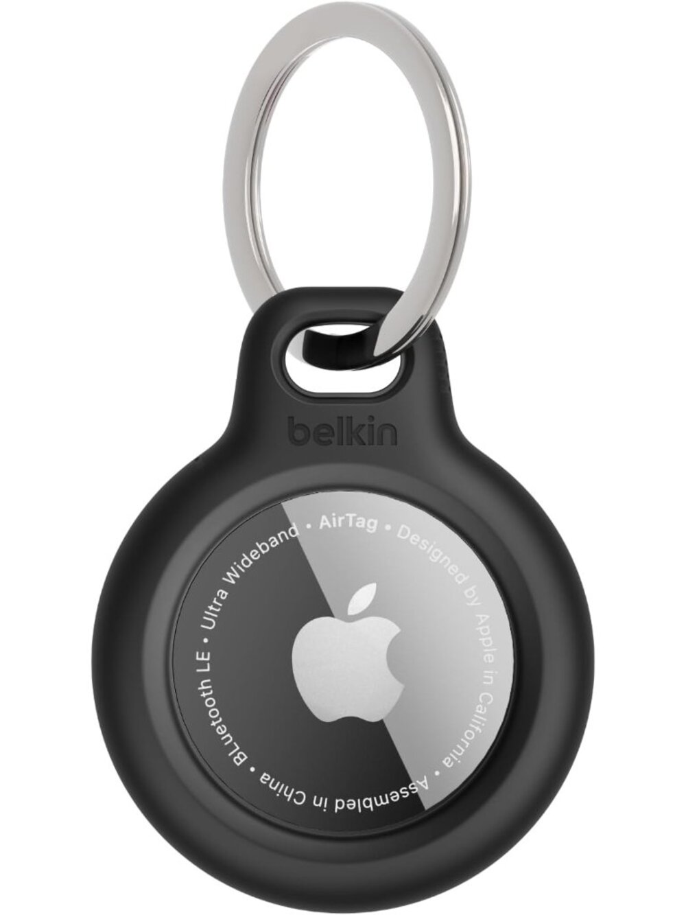 Apple AirTag Holder Keychain with Key Ring, Scratch-Resistant